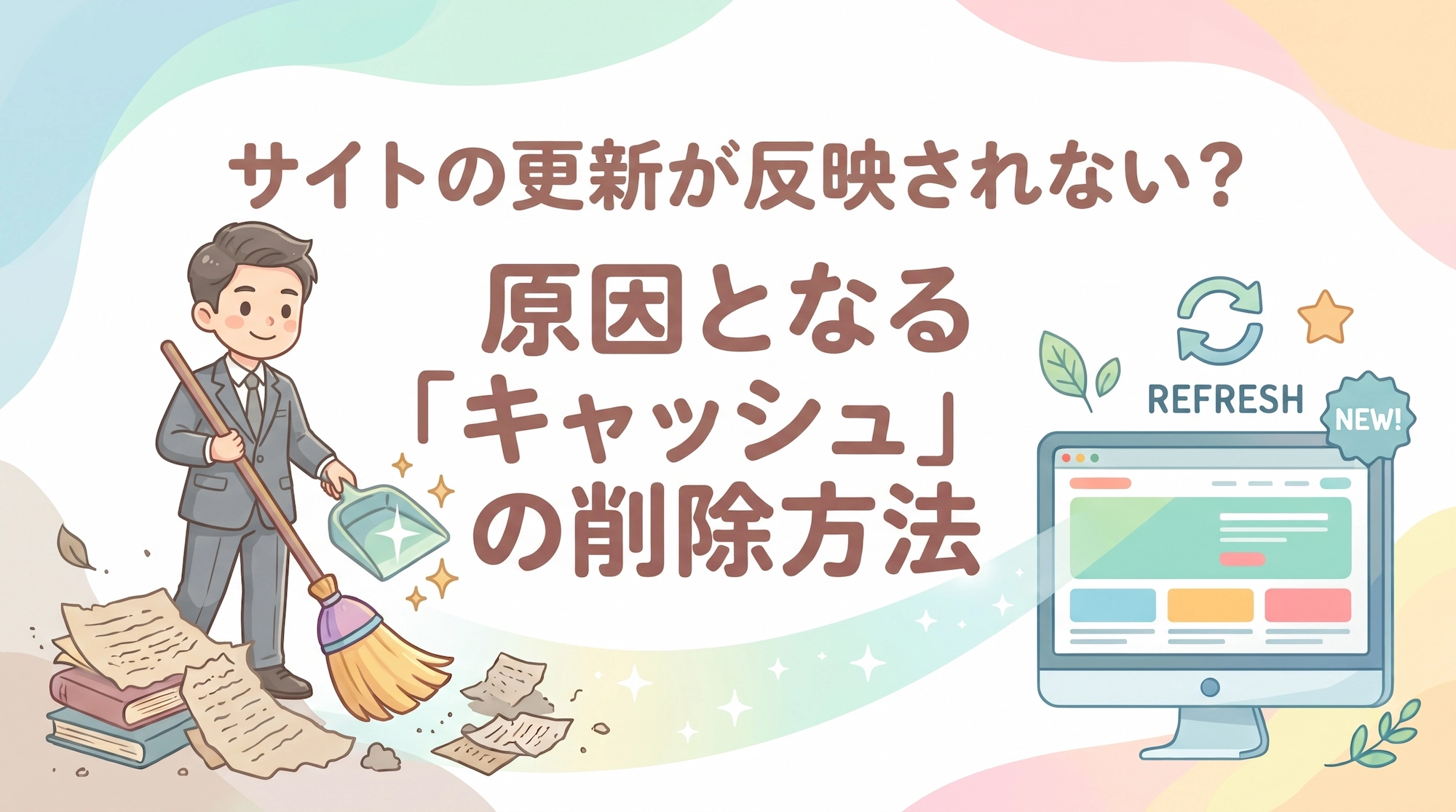 サイトの更新が反映されない?原因となる「キャッシュ」の削除方法