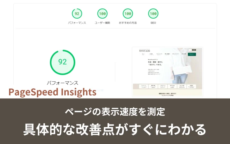 「PageSpeed Insights」測定結果・デスクトップ